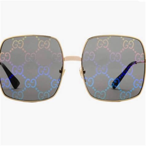 gucci metal wave sunglasses|gucci sunglasses with bumble bee.